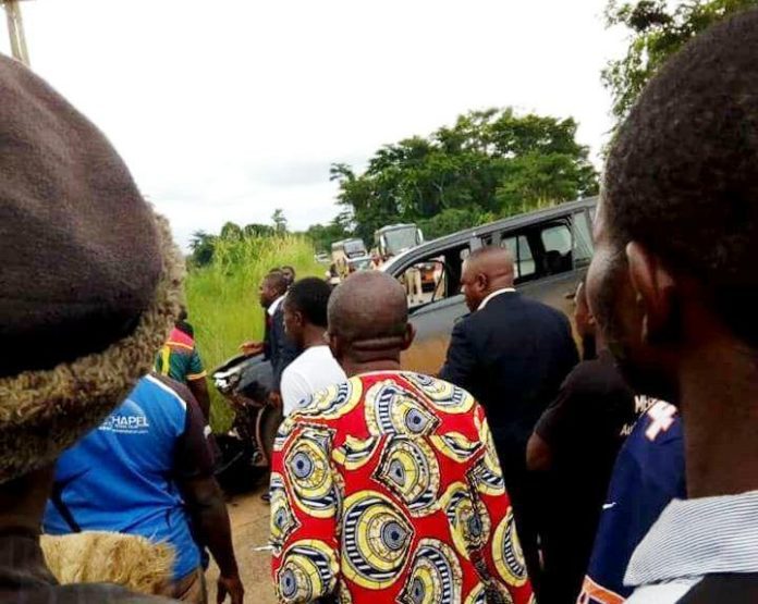 Le lieu de l'accident