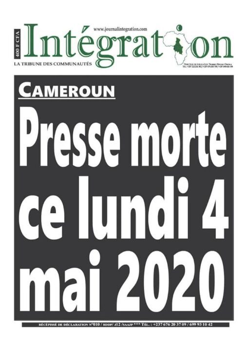 La une d'Intégration annonçant la grève